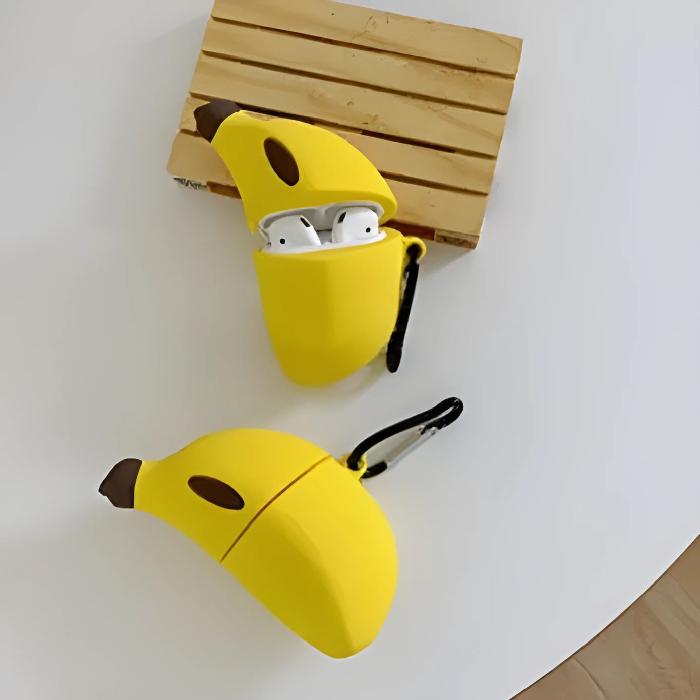 Yellow silicone protective case for Apple AirPods Pro and AirPods 3rd generation wireless headphones
