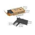 Box of 1000 metal staples in black, purple, rose gold, and rose red colours