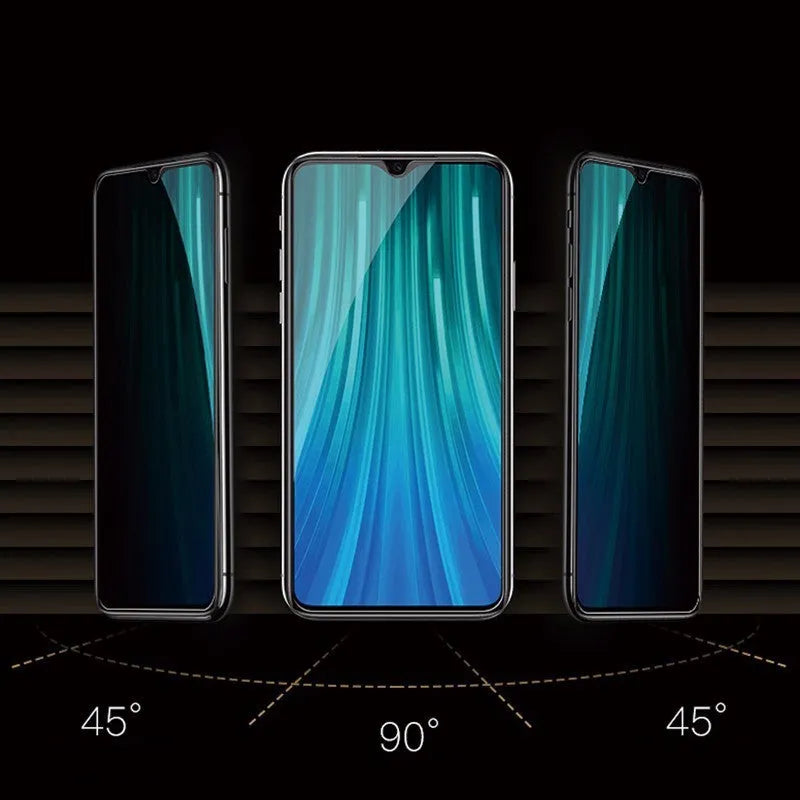 Anti-spy matte screen protector for Xiaomi Poco and Redmi Note smartphones
