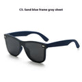 Polarized sunglasses C2 sand black frame gray piece for driving and fishing outdoor use