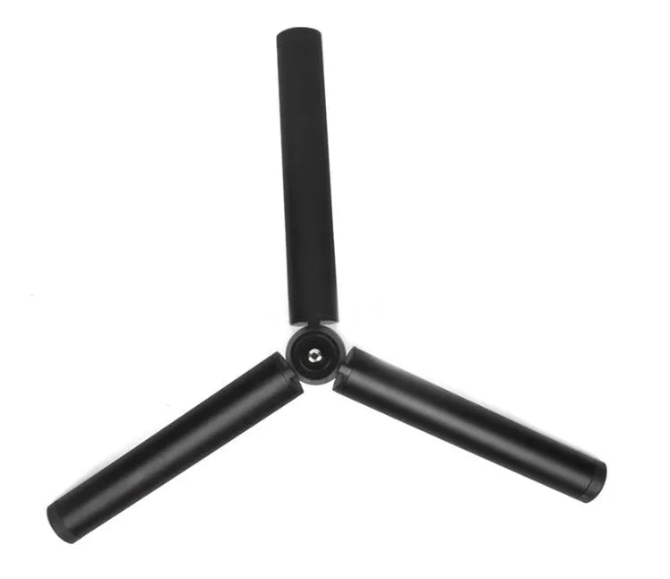Black aluminium alloy mobile phone tripod with PTZ stabilizer for iPhone photography