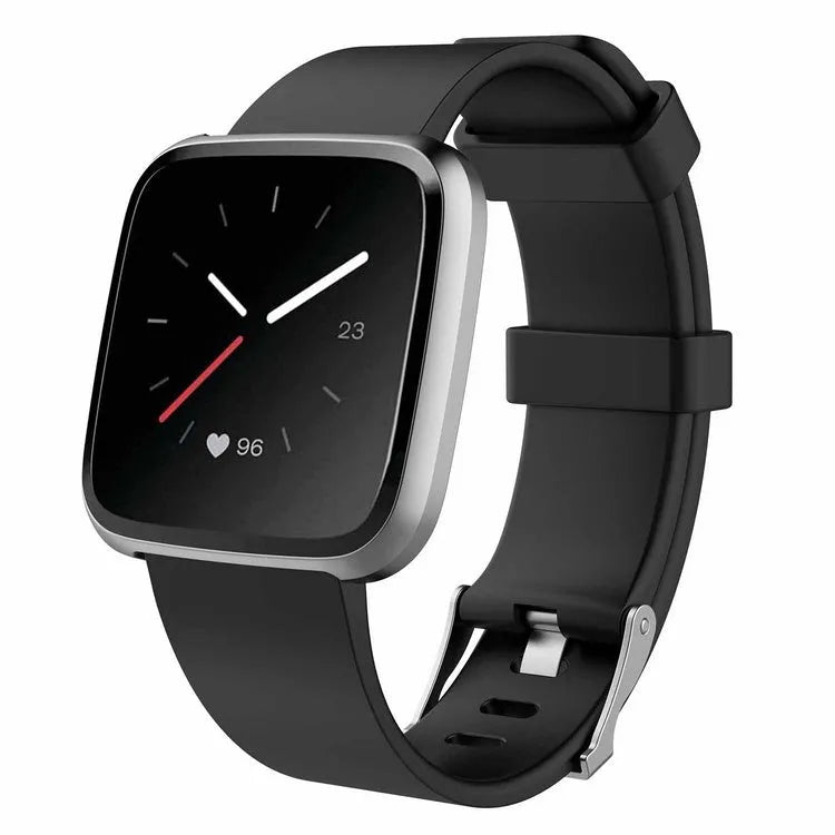 Fitbit Versa Lite TPE replacement wrist strap in multiple colours showing large size