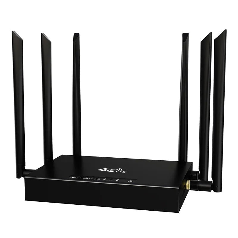 Industrial-grade 4G/3G router with removable iron box design measuring 29.5 x 25 x 5 cm