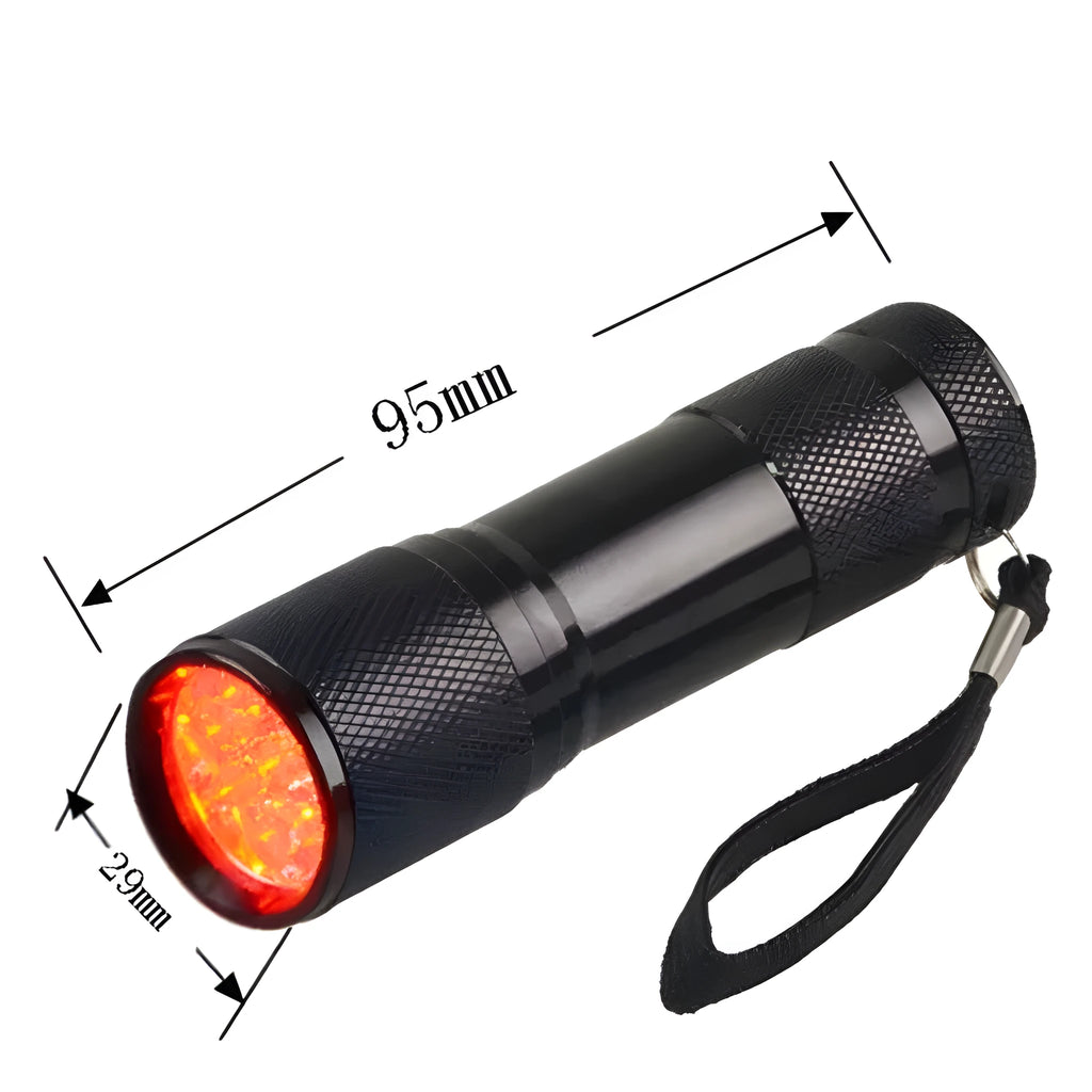 Black aluminium alloy smart vein locator device for medical vein visualisation.