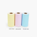 57x30mm thermal printing paper rolls in pink, yellow, and blue for wrong question books