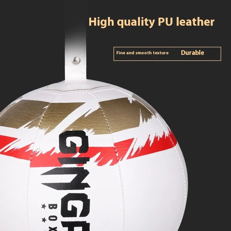 Hanging boxing speed ball for reaction training with PU construction in three colour options