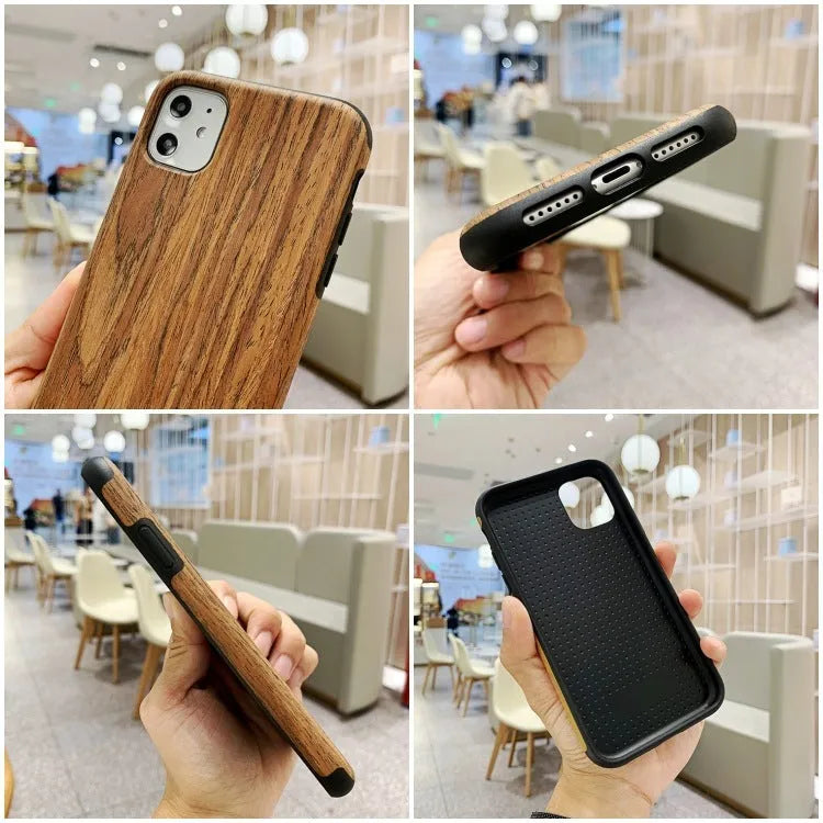 Wooden iPhone case in rosewood, teak and walnut finishes for various iPhone models