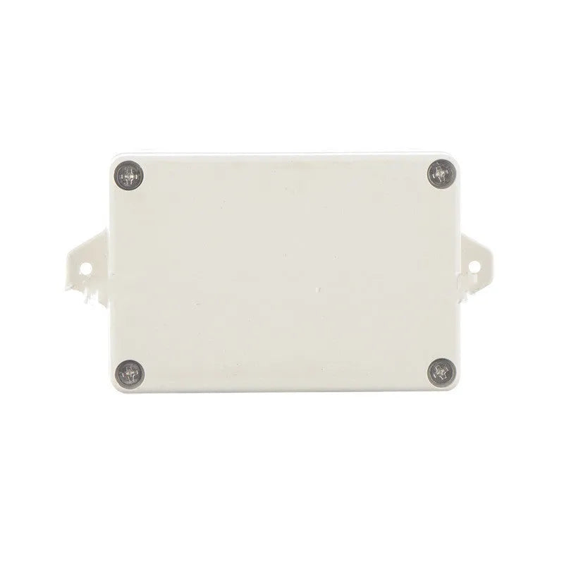 F4B-1 model grey ABS plastic waterproof instrument box showing dimensions 100mm by 68mm by 40mm.