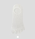 Modal cotton five-finger boat socks in solid colours including black, dark grey, khaki, light grey and white