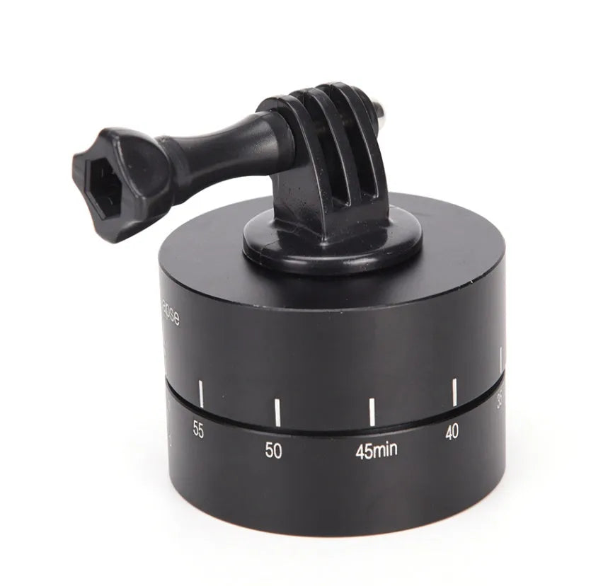 360 degree auto rotate camera tripod head base for GoPro DSLR smartphone timelapse
