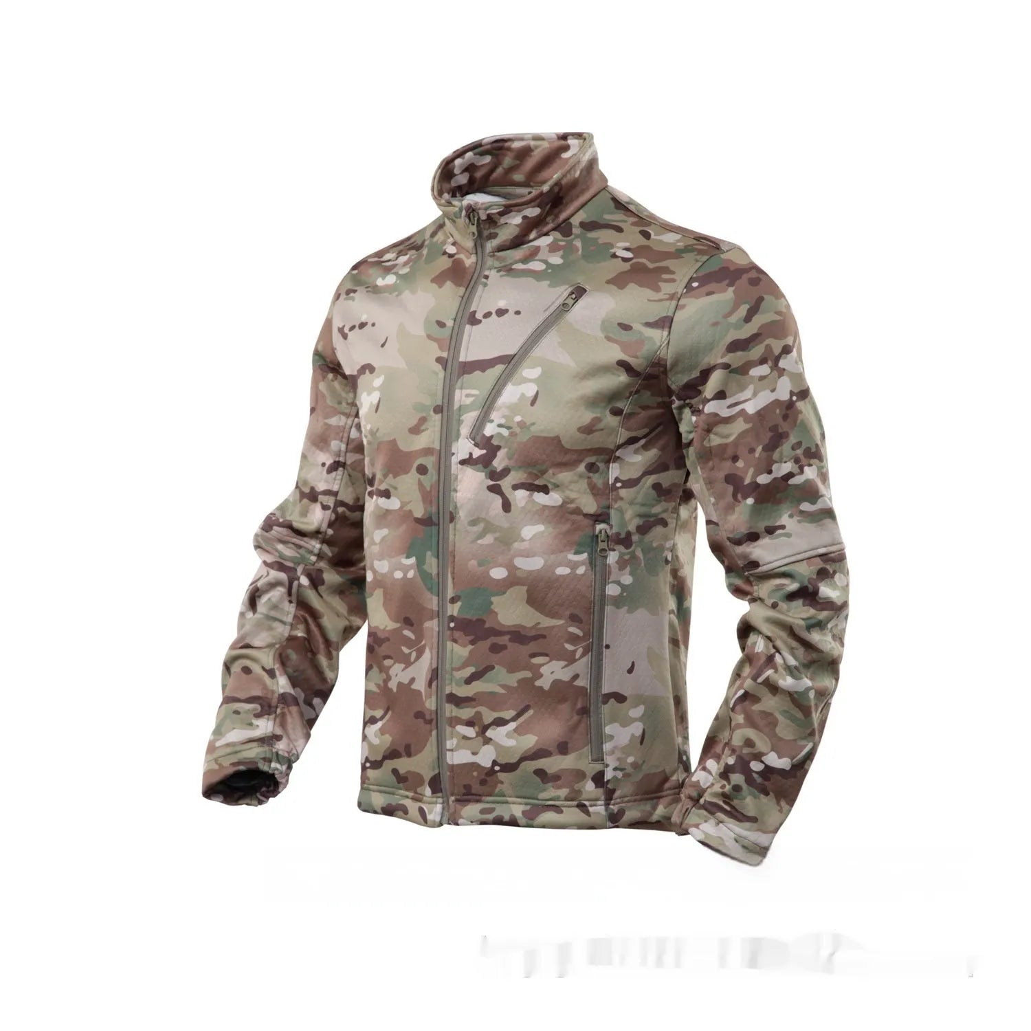 Men's camouflage fleece coat in Scorpion All Terrain colour for outdoor mountaineering