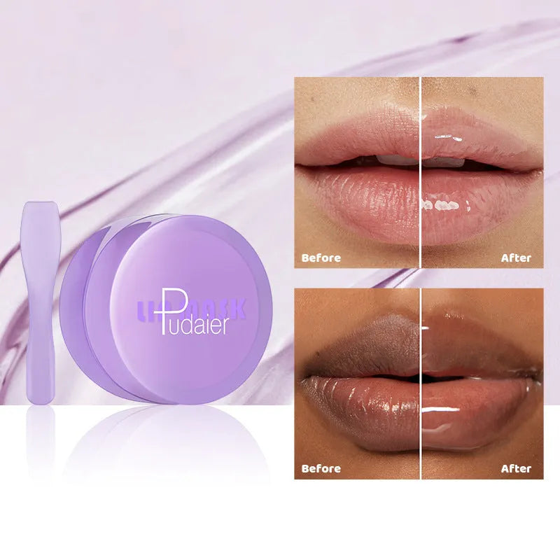 10ml lip balm tube with exfoliating and moisturising properties including scraper tool