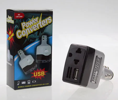 Car cigarette lighter USB power supply with wireless charging pad model 011C