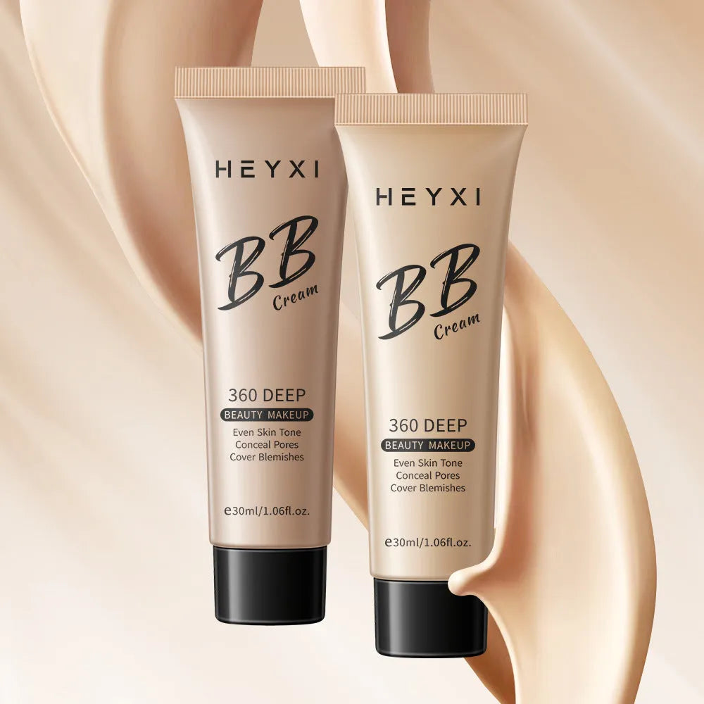 Waterproof sweat-proof BB cream foundation makeup in four colour shades for all skin types