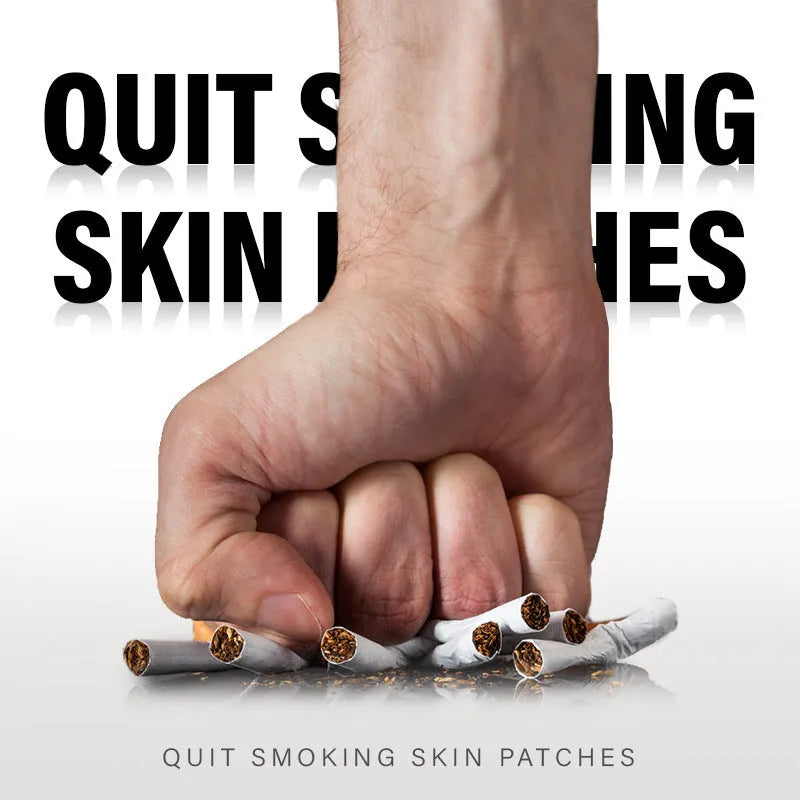 Box of 30 plant extract smoking cessation patches for nicotine replacement therapy