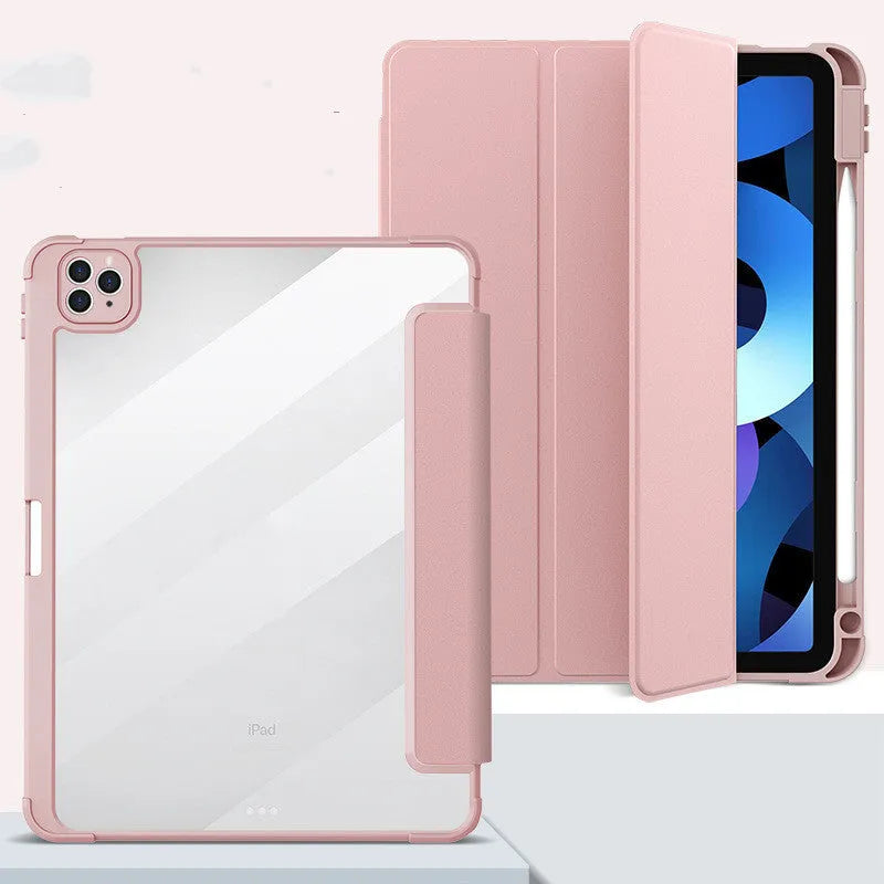 iPad case with pen slot for charging, hard bottom and soft sides, available in multiple colours for 11 10.9 10.2 8.3 9.7 inch models
