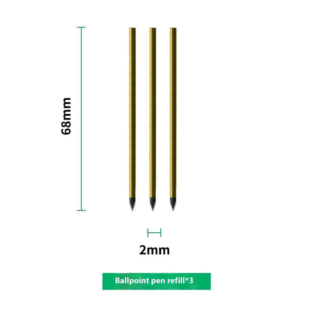 Loose spiral notebook filling paper with metal pen cores and Zodiac Forest Paper refill