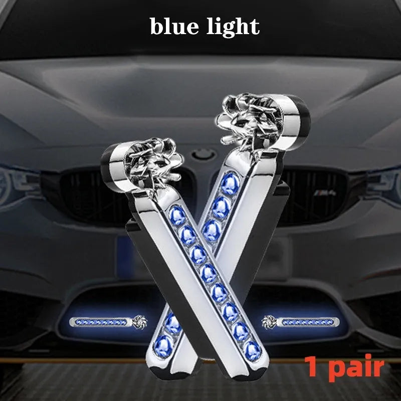 2Pcs wind energy LED daytime running light lamp strip with RGB colors for car or motorcycle styling