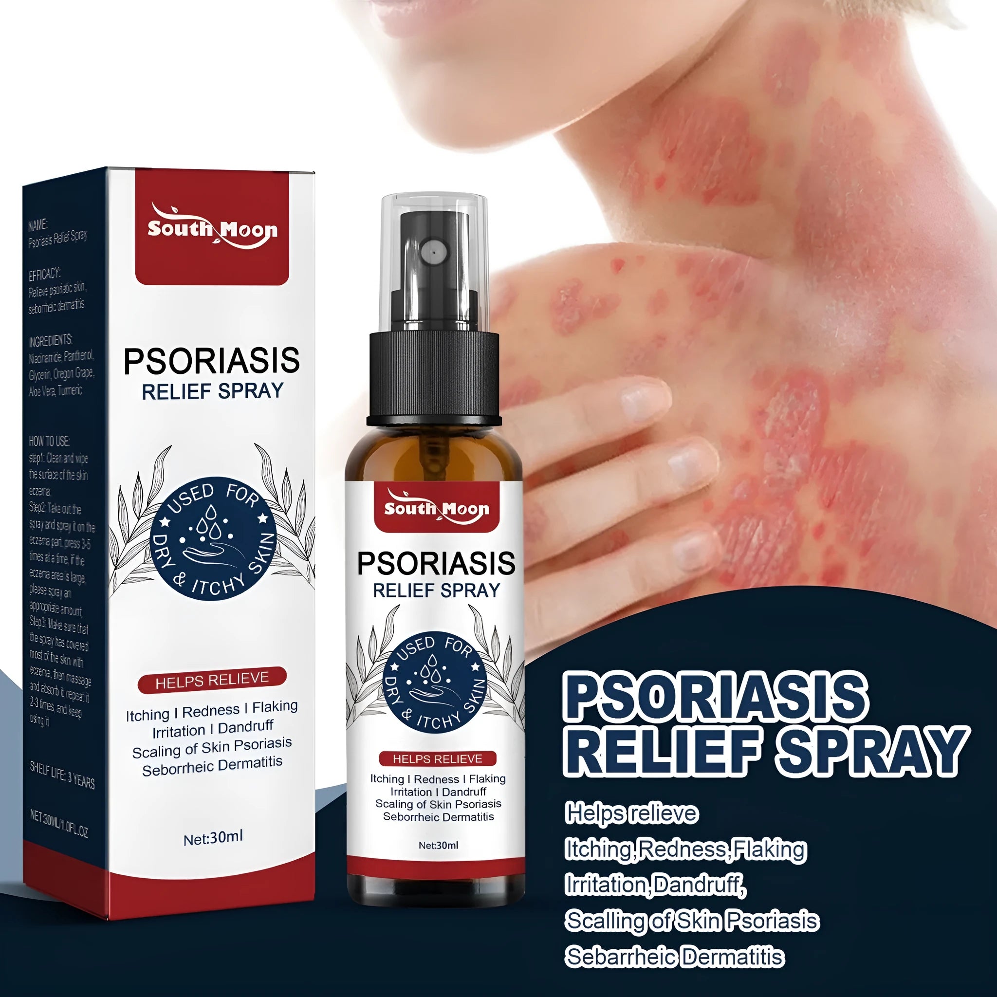 30ml body care nursing spray bottle with glycerin and aloe vera formula