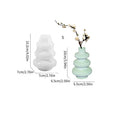 Three layer circular vase silicone baking mould in modern irregular shape