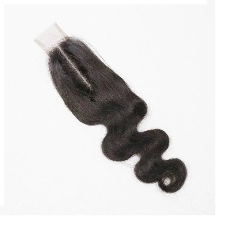 Hand-woven straight human hair wig for women in natural colour, shown in various lengths.