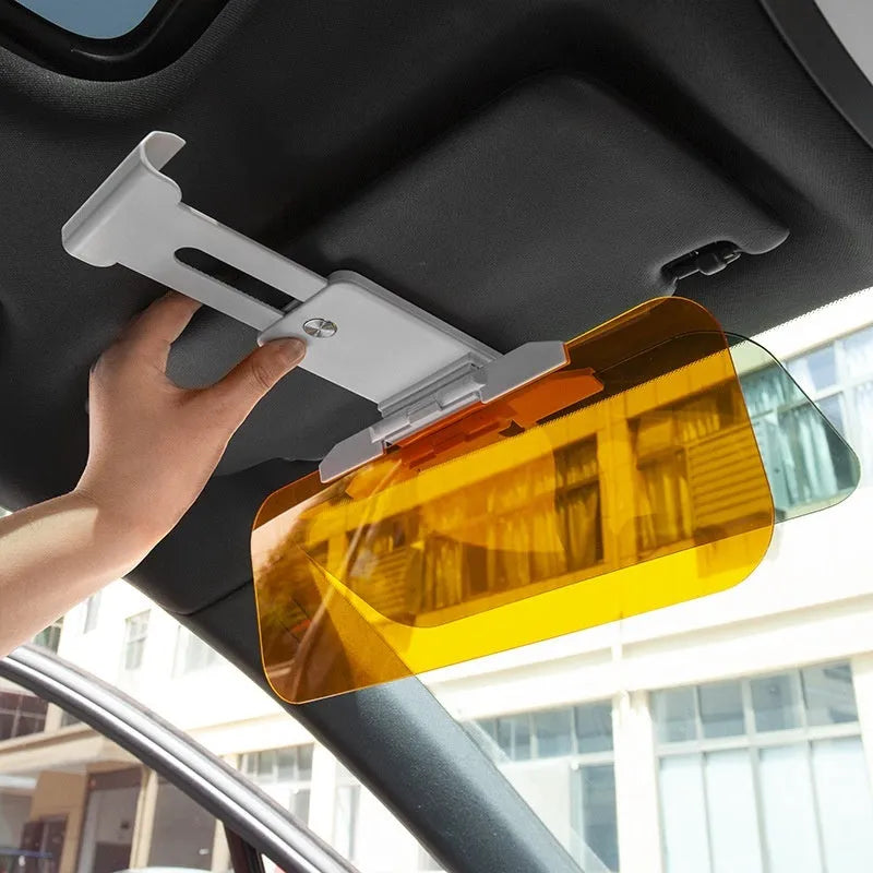 Anti-high beam goggles dual-use car sun visor with telescopic installation and acrylic lens