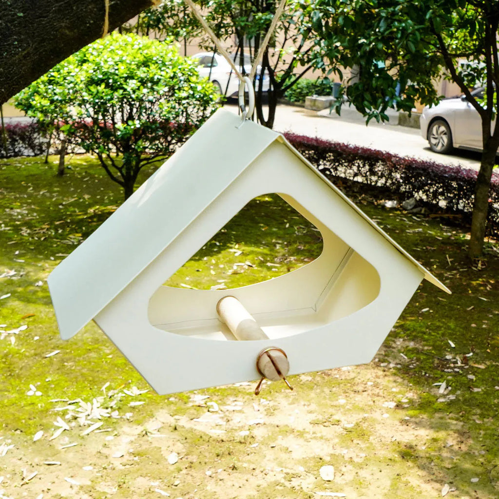 European-style simple iron bird nest for outdoor courtyard decoration with anti-rain finish