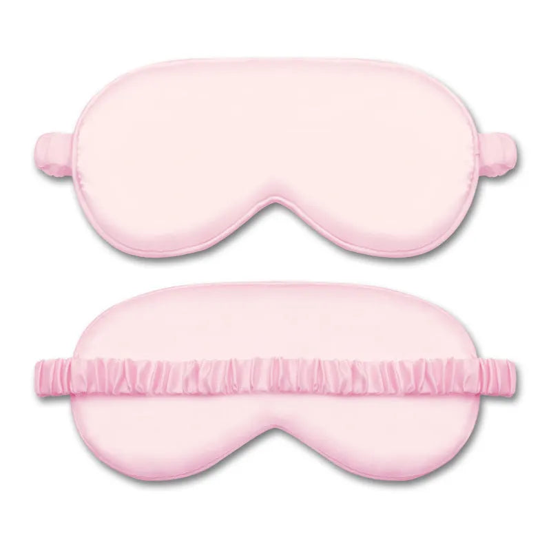 Rayon elastic satin double-sided eyeshade in multiple colours including black, gold, and pink
