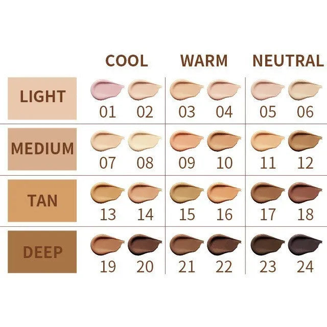 Concealer pen with 24 colour shades for waterproof, sweatproof nose shadow and contour makeup
