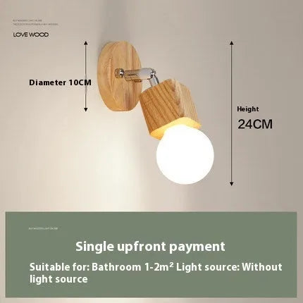 Mirror cabinet LED wall lamp 24cm with warm white and tricolour light options for bedroom use