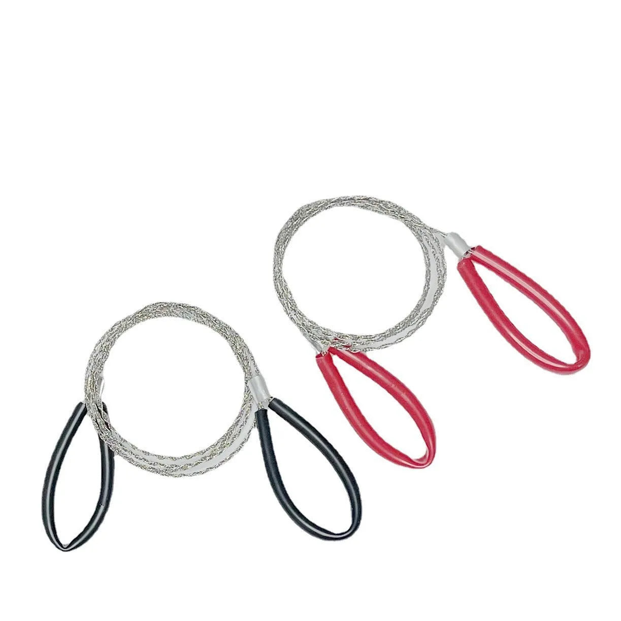 German stainless steel wire survival saw with black finish, approximately 70cm long