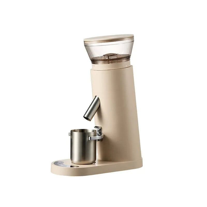 Portable electric coffee grinder with stainless steel body and 0.5L capacity