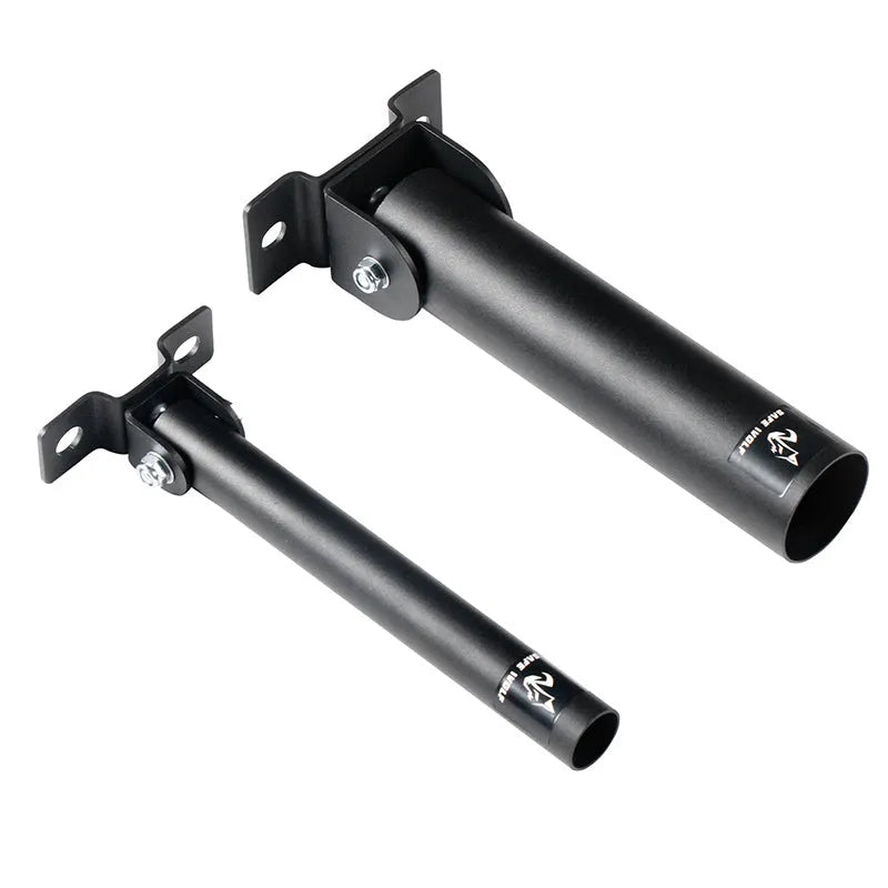 Steel wall-mounted shotgun barrel rack with 25 holding tubes and expansion screws