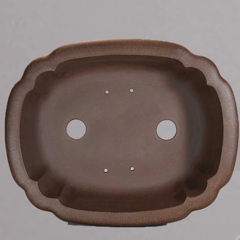 Handmade purple sand antique rectangular begonia flower pot measuring 51x41x14cm