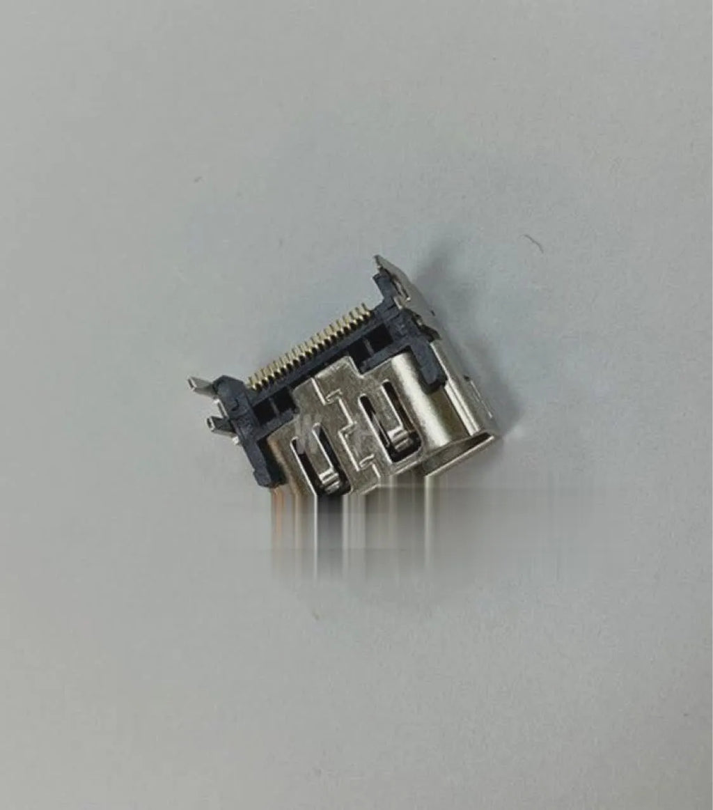 Silver HDMI interface host socket connector for gaming systems