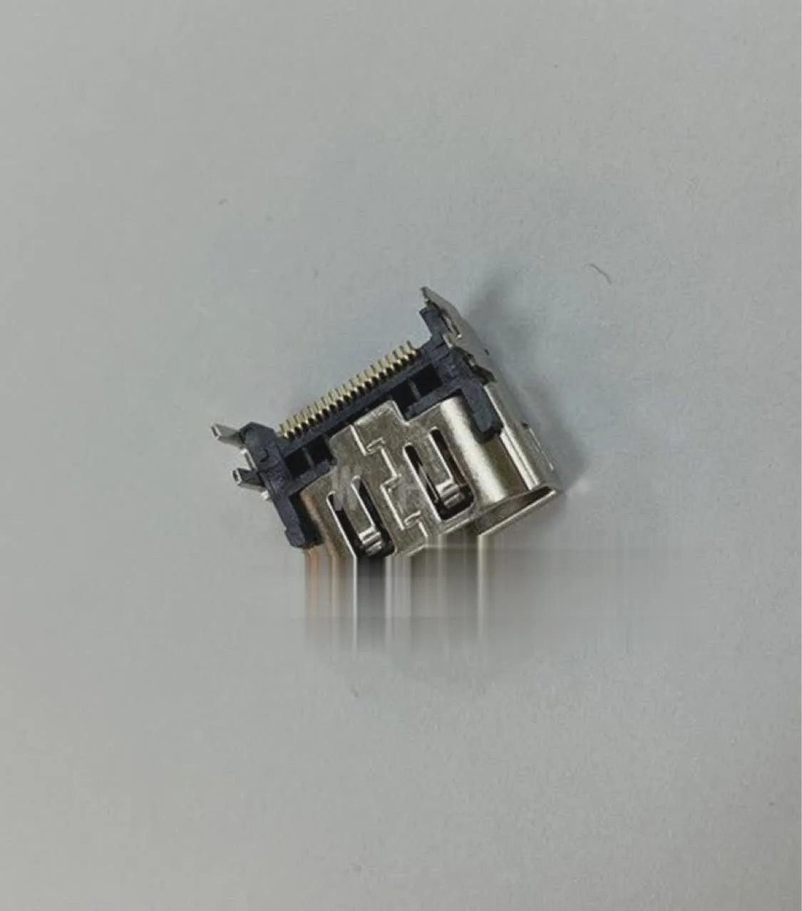 Silver HDMI interface host socket connector for gaming systems