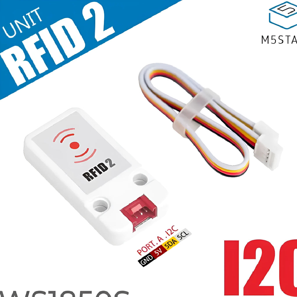 WS1850S RFID sensor module for IoT development, measuring 7 by 2 cm with a white connector.