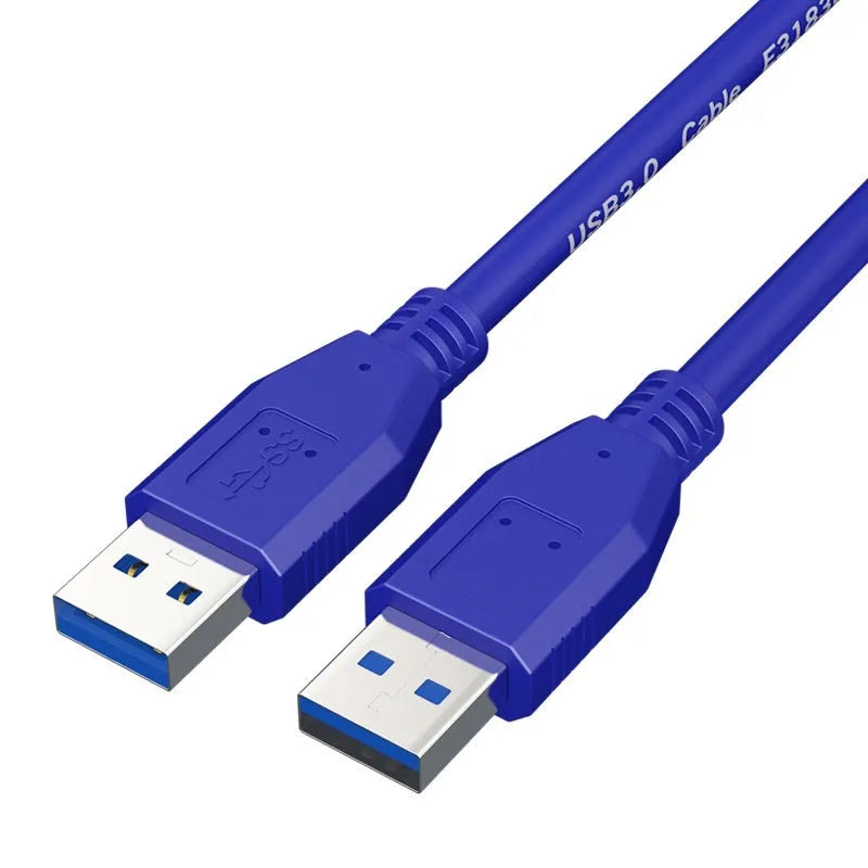 USB 3.0 data cable with nickel-plated connectors available in multiple lengths