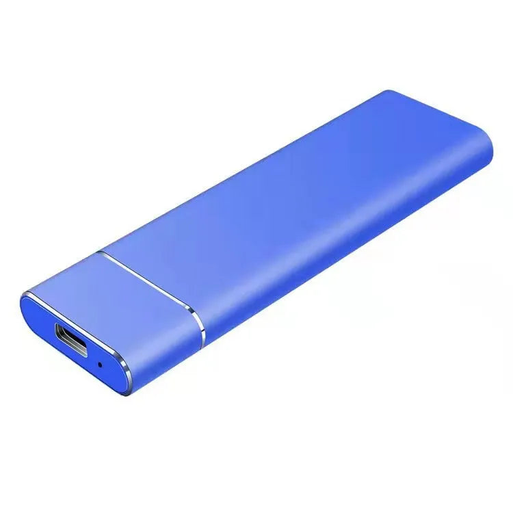 Ultra-thin 6TB SSD mobile hard disk in black, blue, orange, red, and silver metal case options