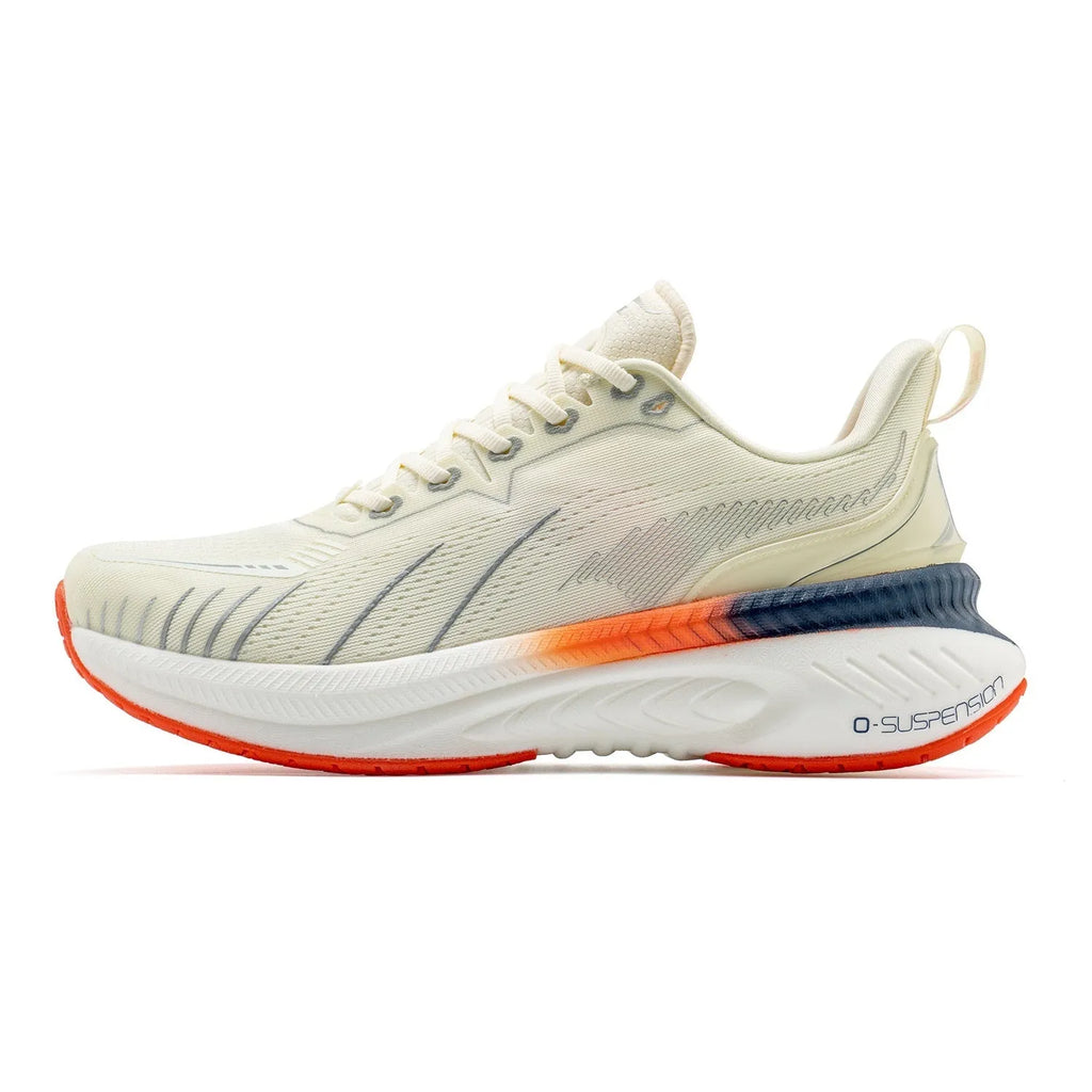Low-top running shoes in multiple colours with PU mesh upper and rubber sole.