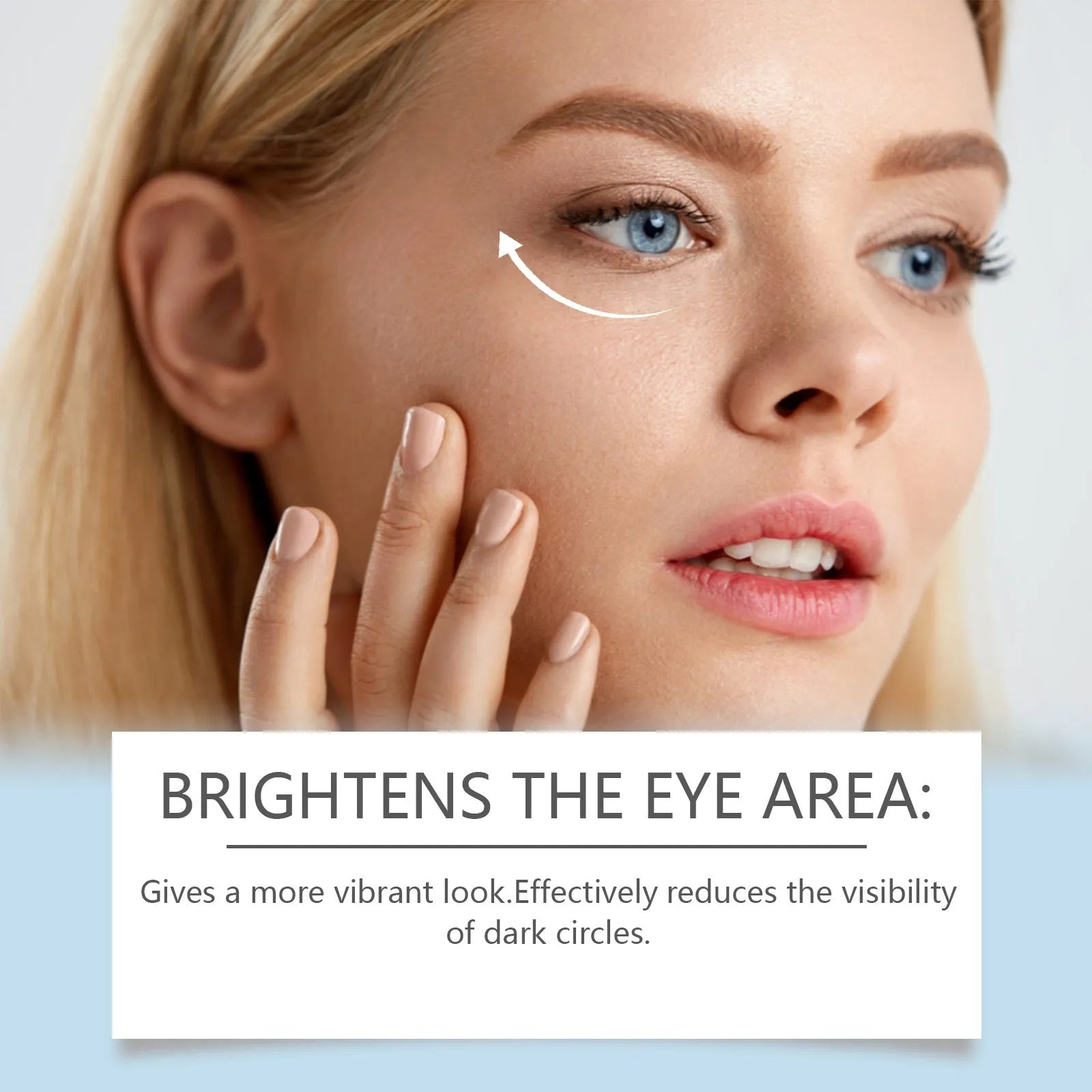8 pairs of hyaluronic acid eye masks in a bag for under-eye hydration