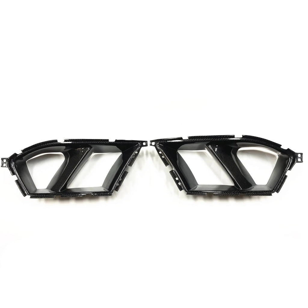 Dry carbon fiber front bumper grille for BMW M3 M4 G80 G82, 3K weave, black
