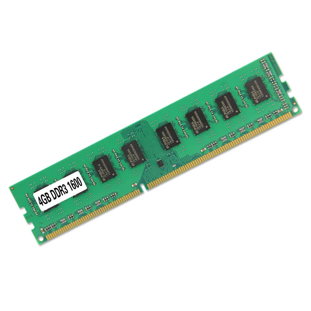 Desktop DDR3 4GB 1600MHz memory module with PC3-12800 designation for AMD systems
