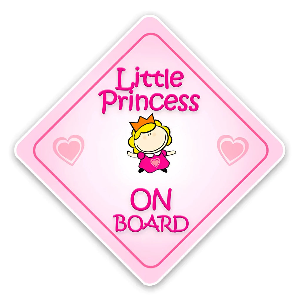 Reflective Baby on Board car sticker example showing angel design on a car window.