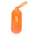 Compact dog waste bag holder with Velcro fastener and hook attachment in assorted colours