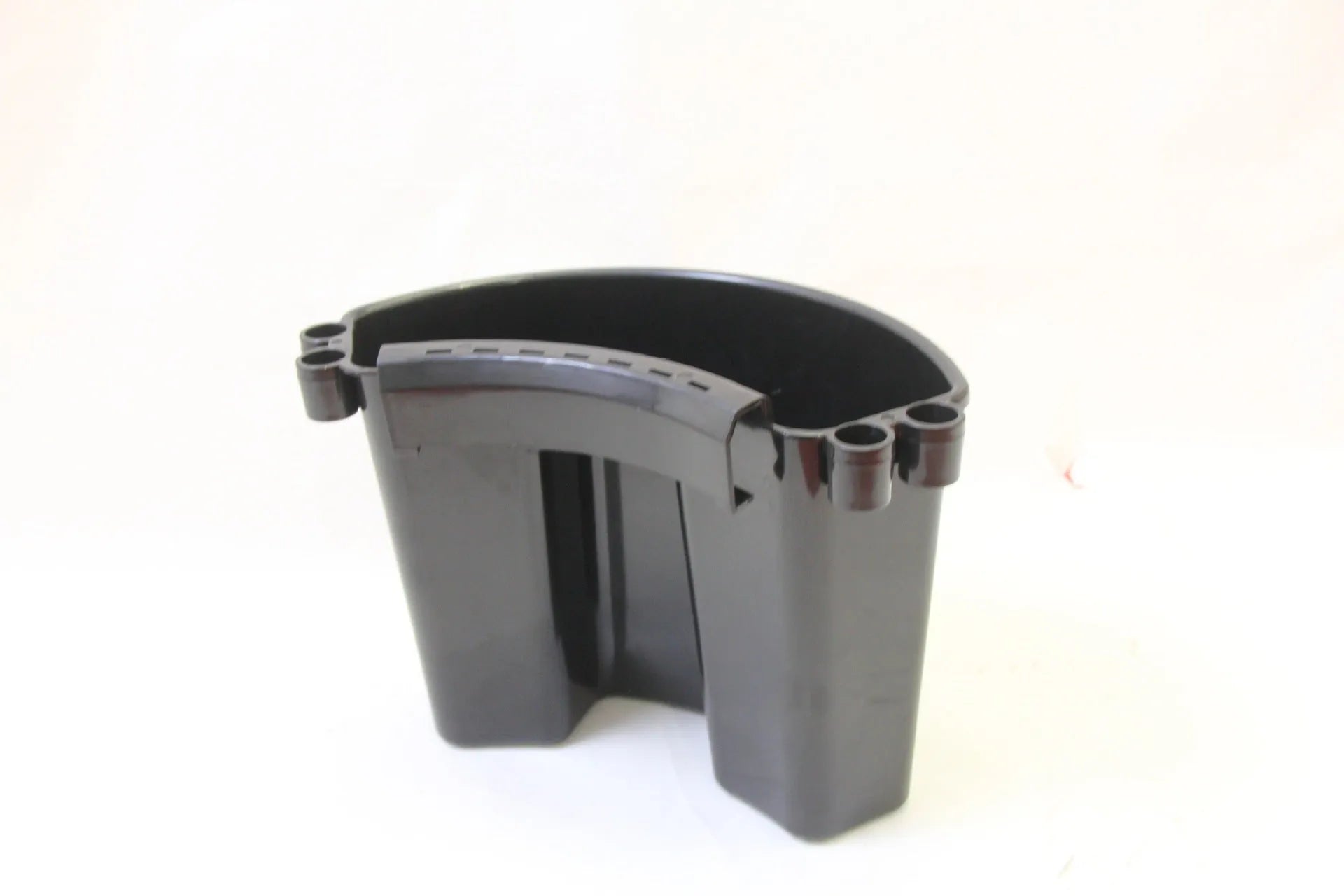 PP plastic car wash bucket available in black, red, blue, and pink colours
