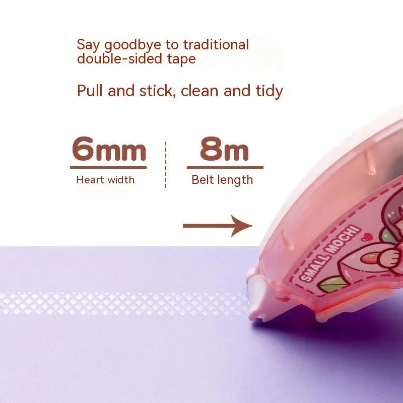 Hand account dotting glue in card packaging showing fruit juice colour variants.