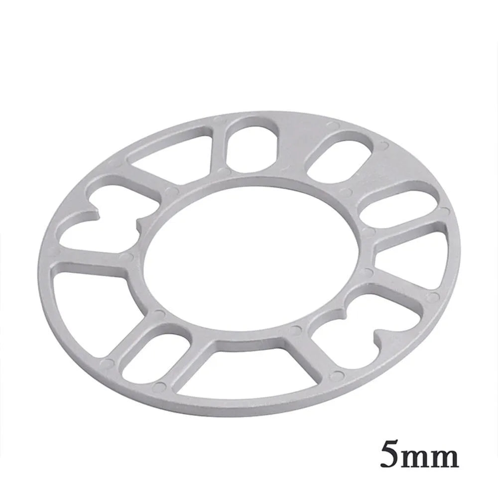 Automotive wheel hub widening gasket for ET offset adjustment in 3mm, 5mm, 8mm, and 10mm thickness options