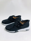 Women's casual suede sneakers with wedge heel in leopard pattern colour option
