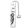 Stainless steel tassel bookmark in a gift box, shown in one of five available colours.